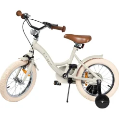 14" Vintage Cykel Beige Barn Barncyklar