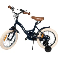 Discount 14" Vintage Cykel Navy Barn Barncyklar