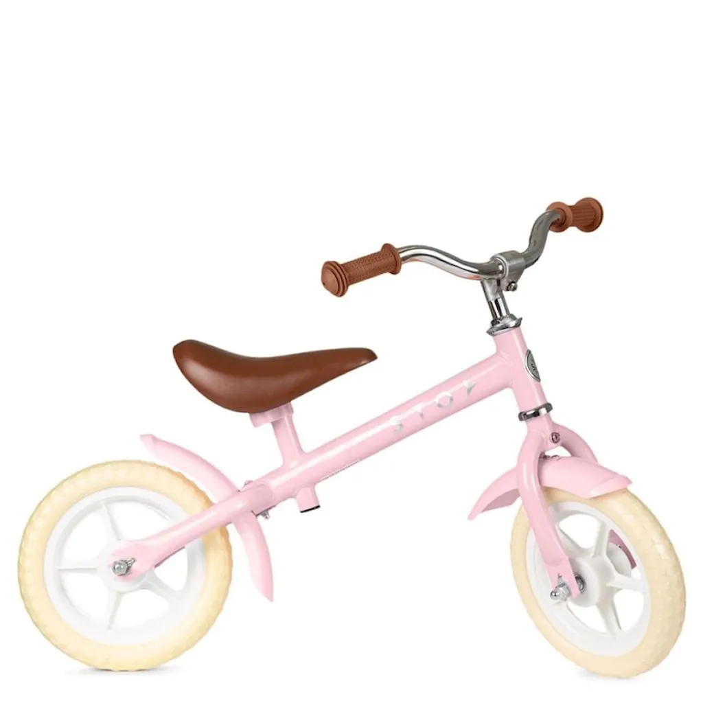 Best 10" Vintage Springcykel Candy Pink Barn Balanscyklar
