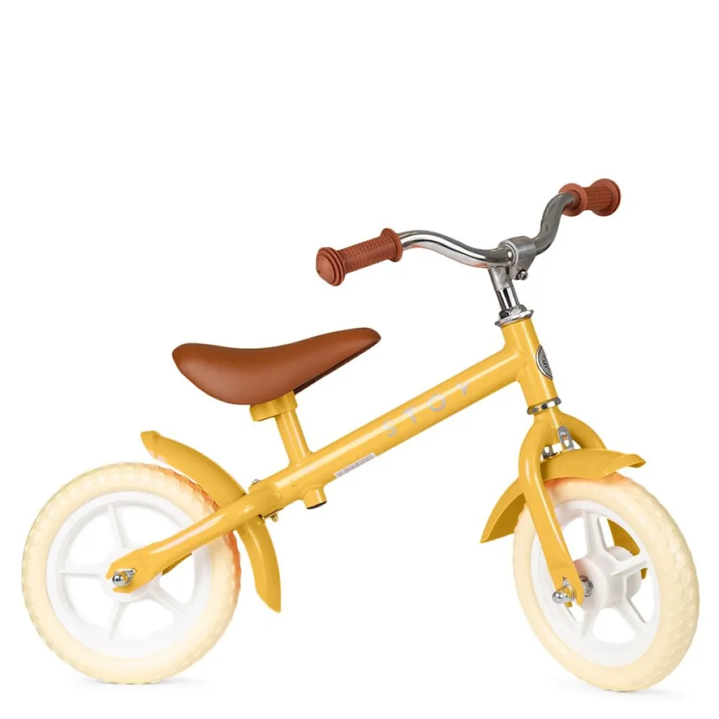 Outlet 10" Vintage Springcykel Yellow Barn Balanscyklar