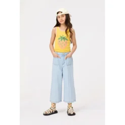 Adionella Woven Pants Bleached Drapy Barn Byxor & Shorts