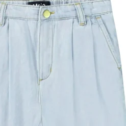 New Aeisha Woven Pants Bleached Drapy Barn Byxor & Shorts