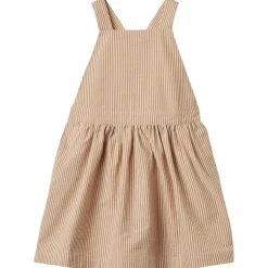 Best Agnes Pinafore-klänning Caramel Stripe Barn Klänningar & Kjolar