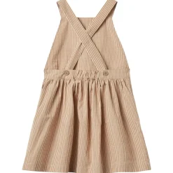Best Agnes Pinafore-klänning Caramel Stripe Barn Klänningar & Kjolar