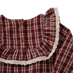 New Alice Christmas Check Flounce Dress i Red Barn Klänningar & Kjolar