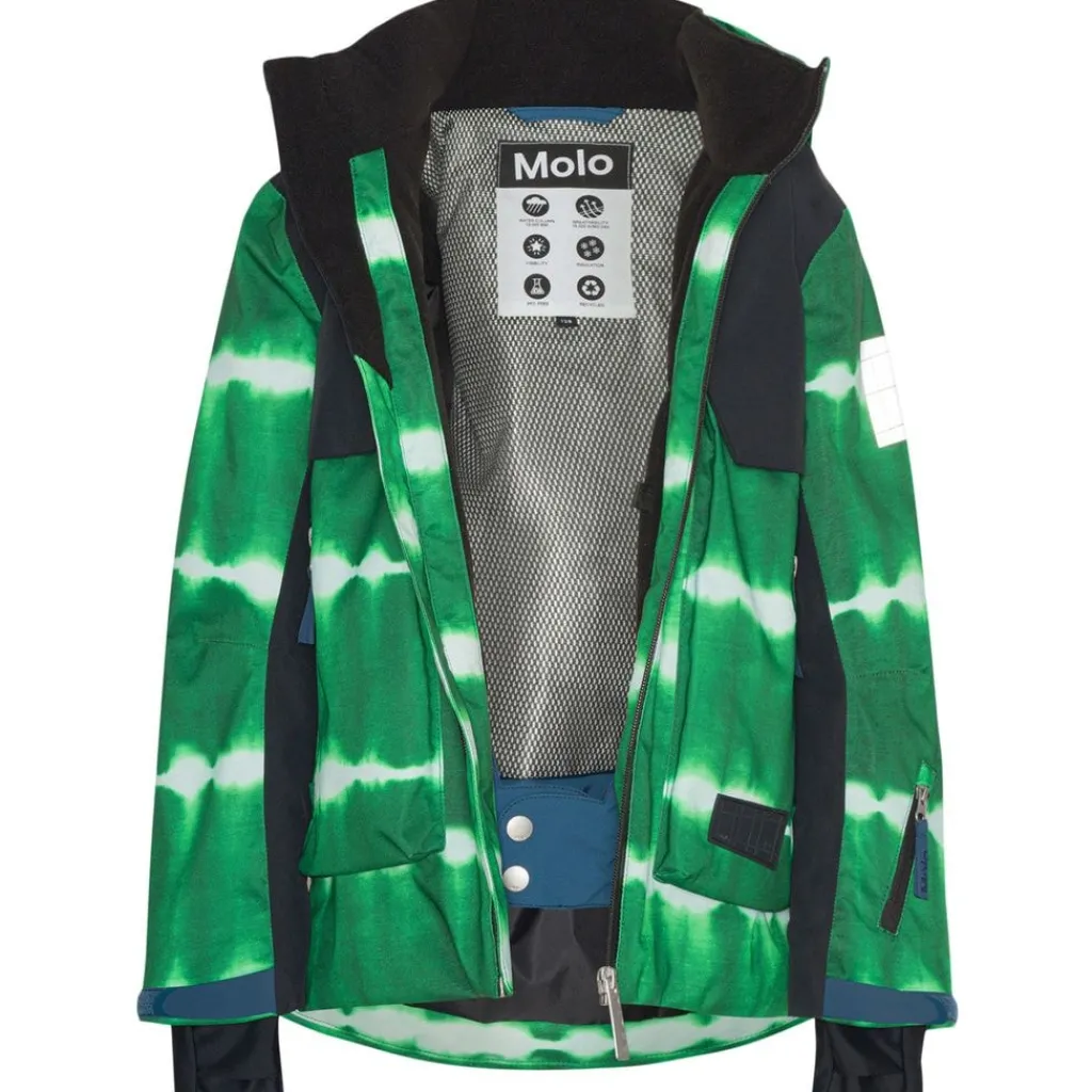 Online Alpine Skidjacka Tie Dye Green Jackor & Kappor