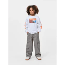 Alter Cargobyxor Light Grey Wash Barn Byxor & Shorts