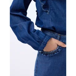 Amara Byxor I Vävt Tyg Blue Vintage Barn Byxor & Shorts
