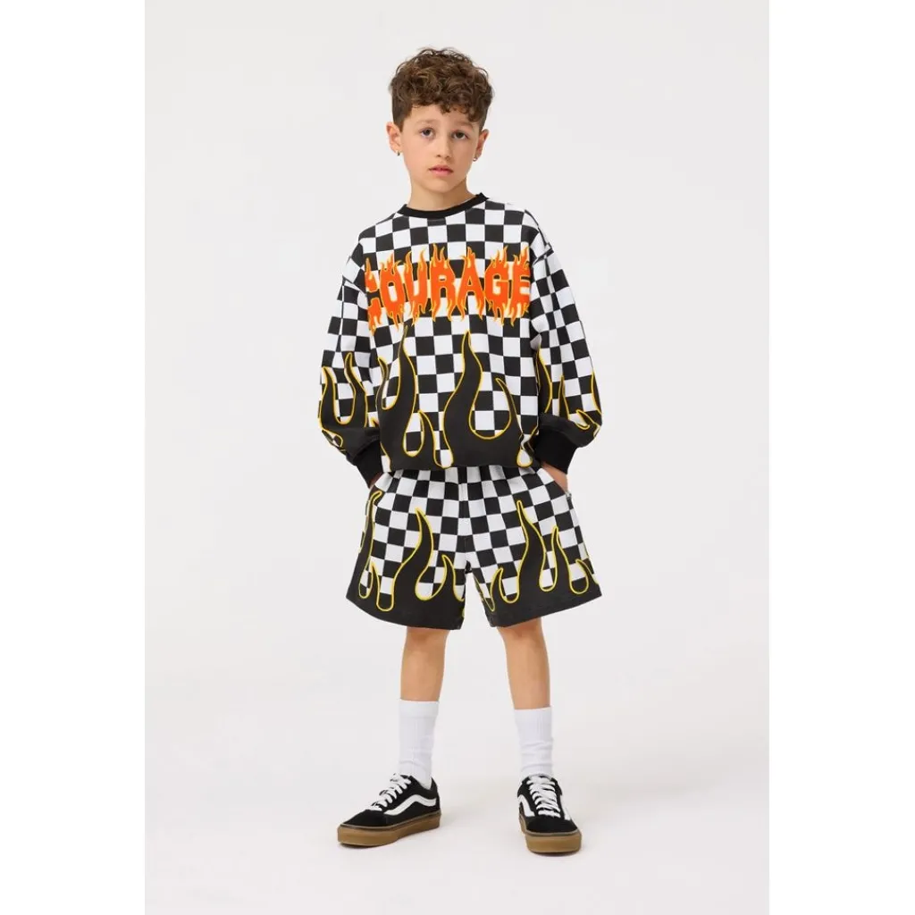 Outlet Amil Soft Pants Check On Fire Barn Byxor & Shorts