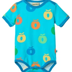 Best Apples Kortärmad Baby Body Blue Atoll Barn Bodys & Bodysuits
