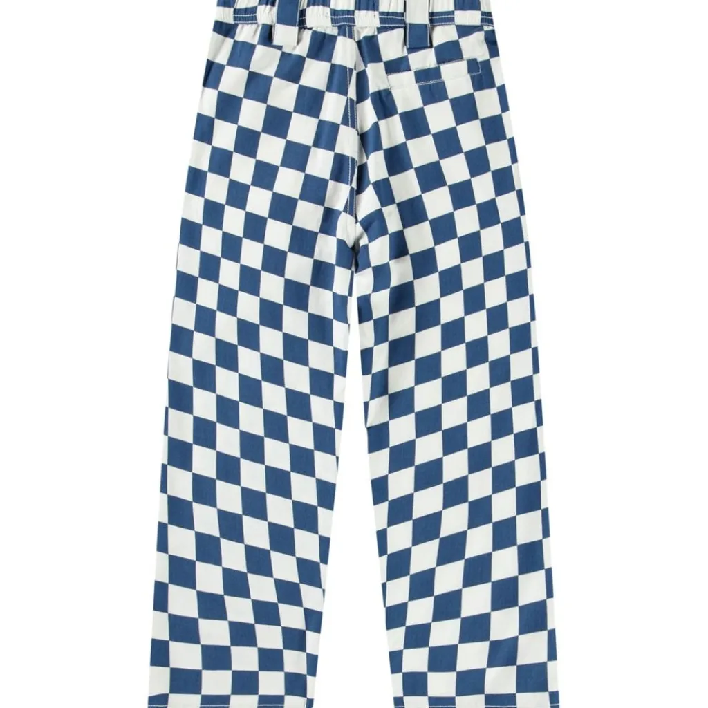 Discount Ataru Woven Pants Best Blue Check Barn Byxor & Shorts