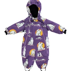 Best Babyoverall Polar Bears Purple Heart Overaller