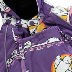 Best Babyoverall Polar Bears Purple Heart Overaller