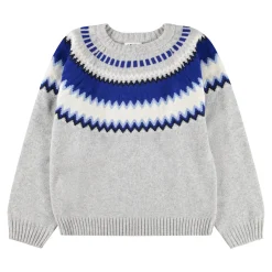 Outlet Baes Wool Stickad Tröja Nordic Blues Barn Tröjor & Toppar