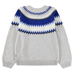 Outlet Baes Wool Stickad Tröja Nordic Blues Barn Tröjor & Toppar