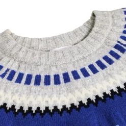 Outlet Baes Wool Stickad Tröja Nordic Blues Barn Tröjor & Toppar