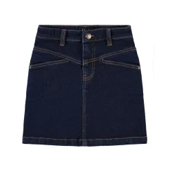 Hot Baji Denim Kjol Raw Blue Barn Klänningar & Kjolar