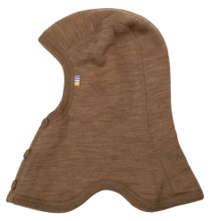 Sale Balaklava I Ull Med Knappar Warm Brown Barn Accessoarer