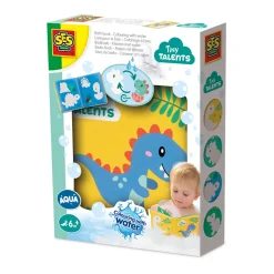 Best Bath Time Färgläggning Med Vatten Dino Badbok Badrumstillbehör