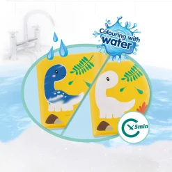 Best Bath Time Färgläggning Med Vatten Dino Badbok Badrumstillbehör