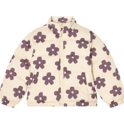 Clearance Bern Vadderad Jacka Aubergine Flower Jackor & Kappor