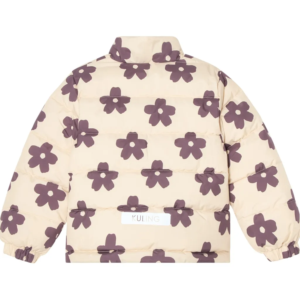Clearance Bern Vadderad Jacka Aubergine Flower Jackor & Kappor