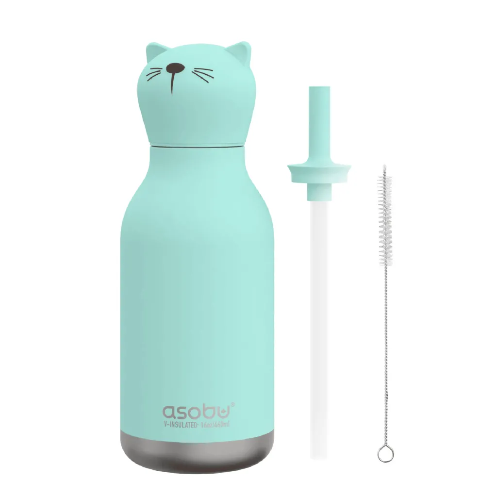 Discount Bestie Cat Vattenflaska Green Äta & Dricka