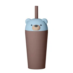 Hot Bestie Sippy Isolerad Mugg Med Sugrör Bear Äta & Dricka