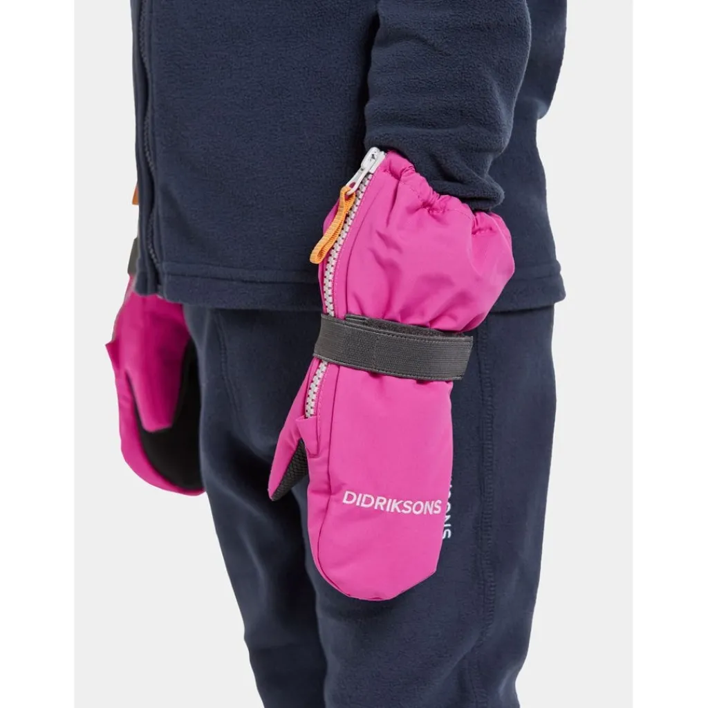 Sale Biggles Zip Mitten Skidhandskar Plastic Pink Barn Accessoarer
