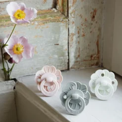 New Binky Bloom Napp I Silikon Powder Pink Nappar & Napphållare