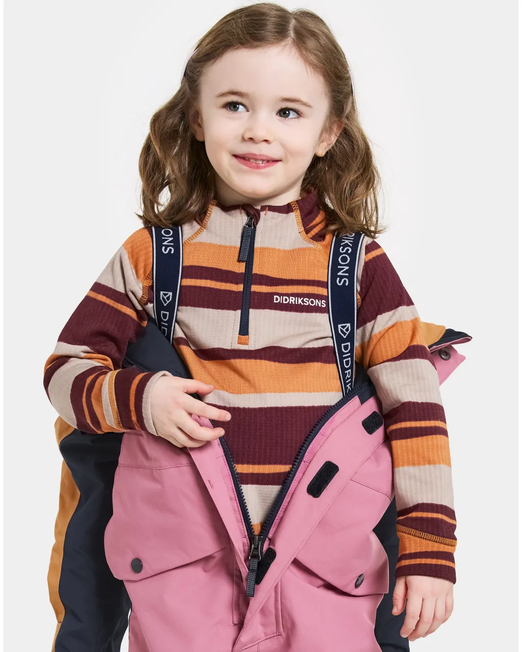 New Bjärven Kids 4 Vinter Totalt Heather Pink Overaller