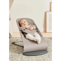 New Bliss Bouncer Vävd Sand Grey Babysitter & Gungor