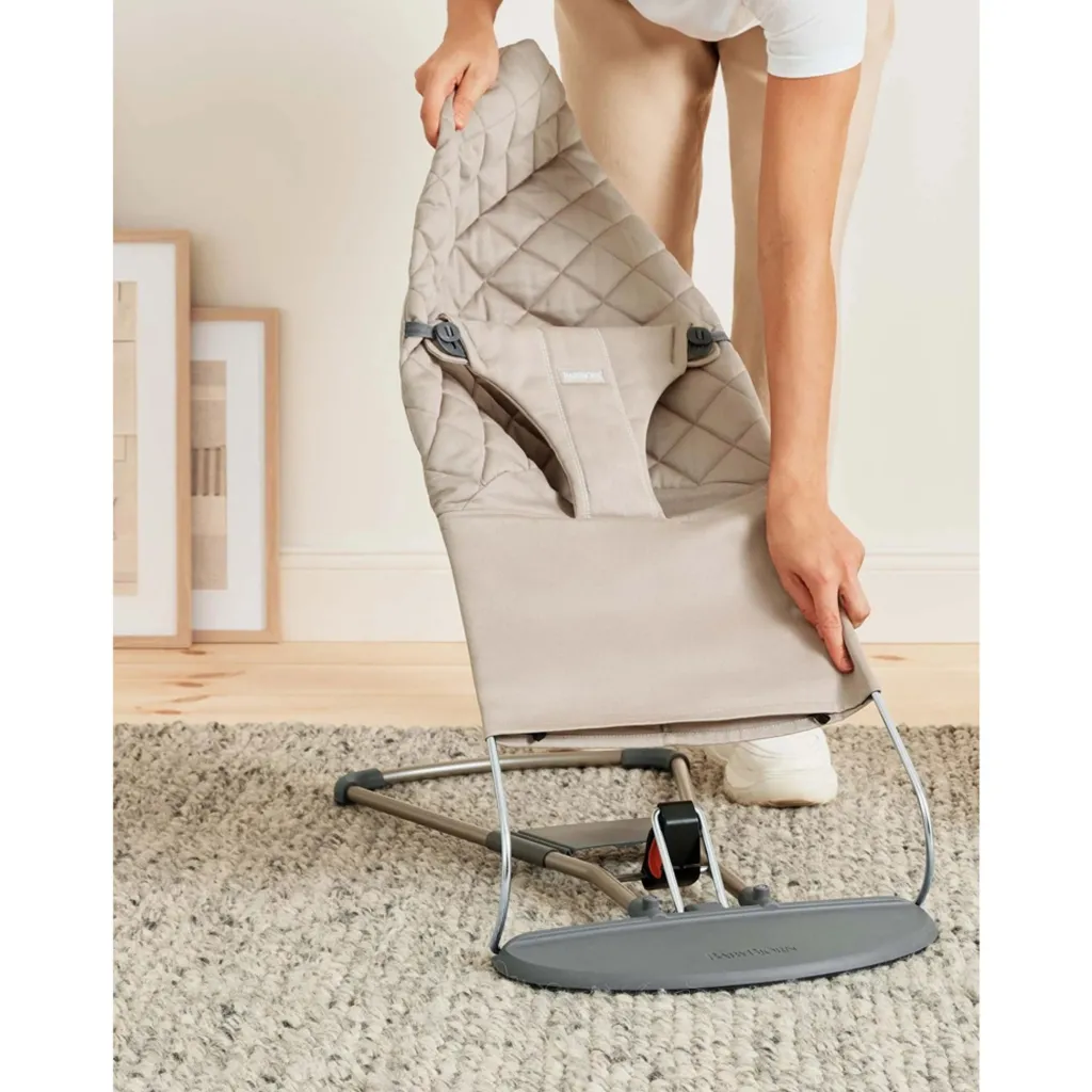 New Bliss Bouncer Vävd Sand Grey Babysitter & Gungor