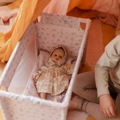 Online Blommig Resesäng För Dockor Rosa Dockor & Dockhus