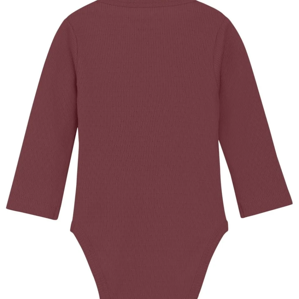 Online Body LS Rib Wild Ginger Body LS Rib Baby Body Wild Ginger Barn Bodys & Bodysuits
