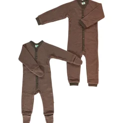 Bodysuit I Ullfleece Brun Overaller