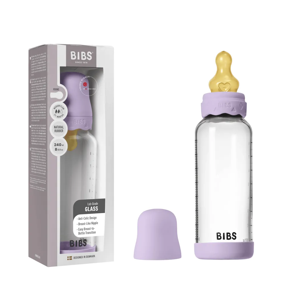 Discount Boheme Nappflaska I Glas 240 Ml Violet Sky Nappflaskor & Hakklappar