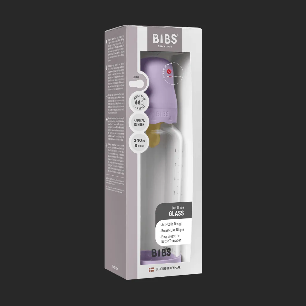 Discount Boheme Nappflaska I Glas 240 Ml Violet Sky Nappflaskor & Hakklappar