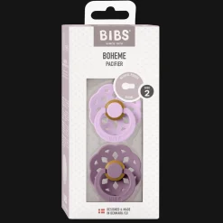 New Boheme 2-pack Runda Latexnappar Violet Sky Mauve Nappar & Napphållare
