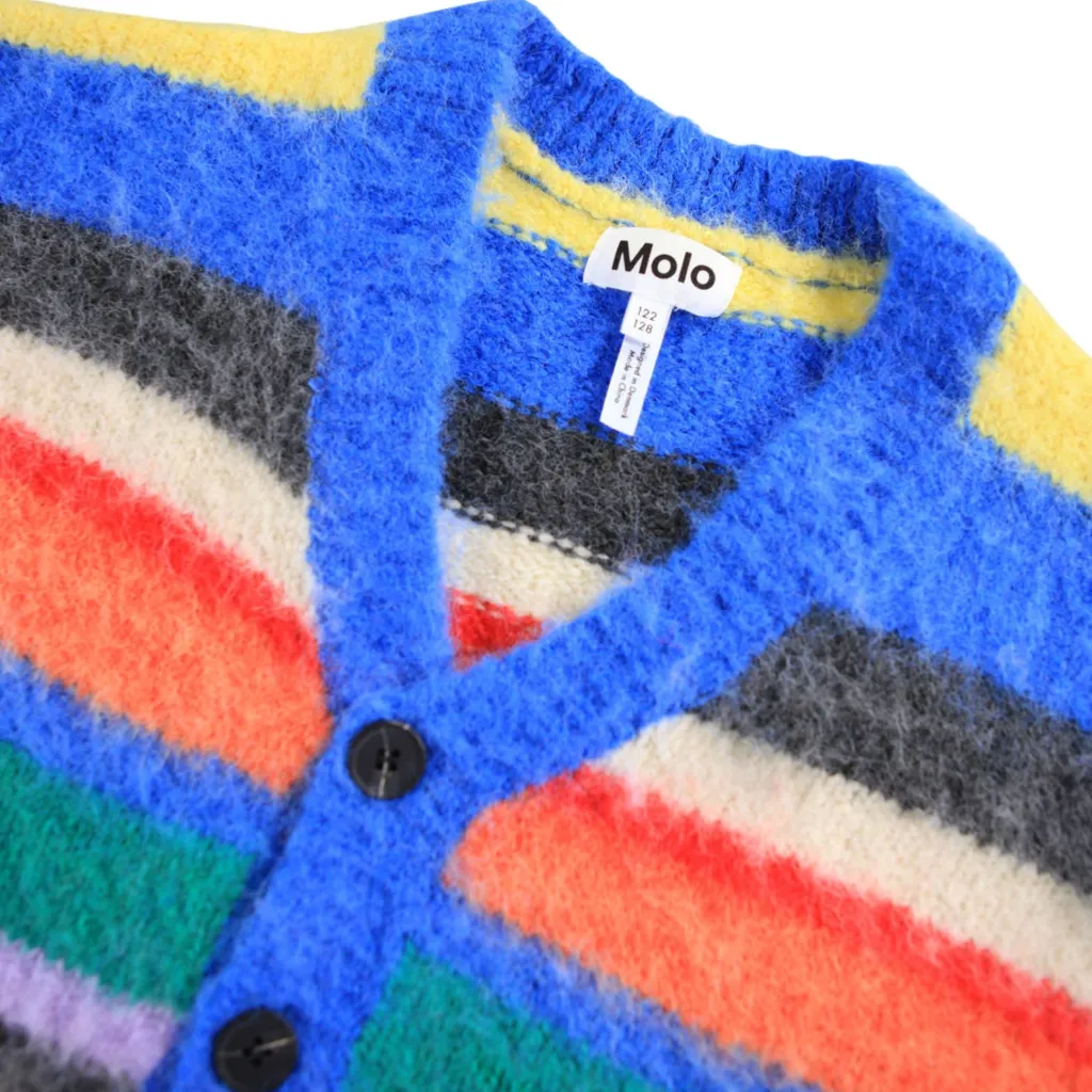 Best Brutus Cardigan Fuzzy Stripe Barn Tröjor & Toppar