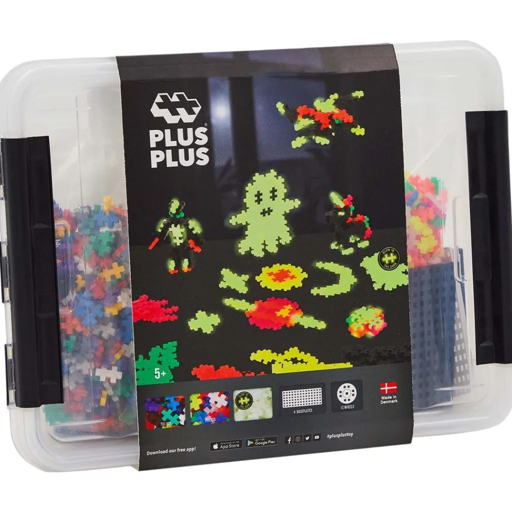 Clearance Build & Glow Byggset Med Förvaringslåda Byggklossar & Lego