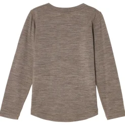 Canberra Baselayer-topp I Ull Light Brown Melange Barn Underställ