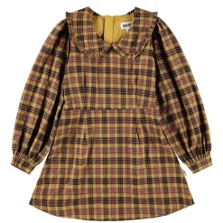 Online Candice Långärmad Klänning Highland Check Barn Klänningar & Kjolar