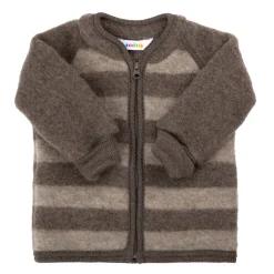 Hot Cardigan I Mjuk Ull Brown Barn Tröjor & Toppar