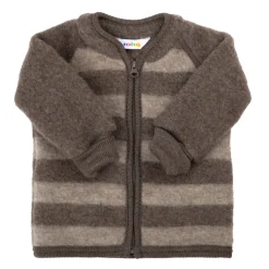 Hot Cardigan I Mjuk Ull Brown Barn Tröjor & Toppar