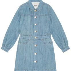 Hot Chaya Jeansklänning Washed Denim Blue Barn Klänningar & Kjolar