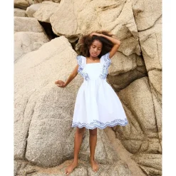 Best Clementine Short-Sleeved Dress Crisp White Barn Klänningar & Kjolar