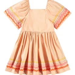 Best Clotilde Short-Sleeved Dress Pale Melon Barn Klänningar & Kjolar