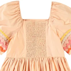 Best Clotilde Short-Sleeved Dress Pale Melon Barn Klänningar & Kjolar