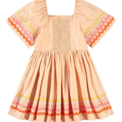 Best Clotilde Short-Sleeved Dress Pale Melon Barn Klänningar & Kjolar
